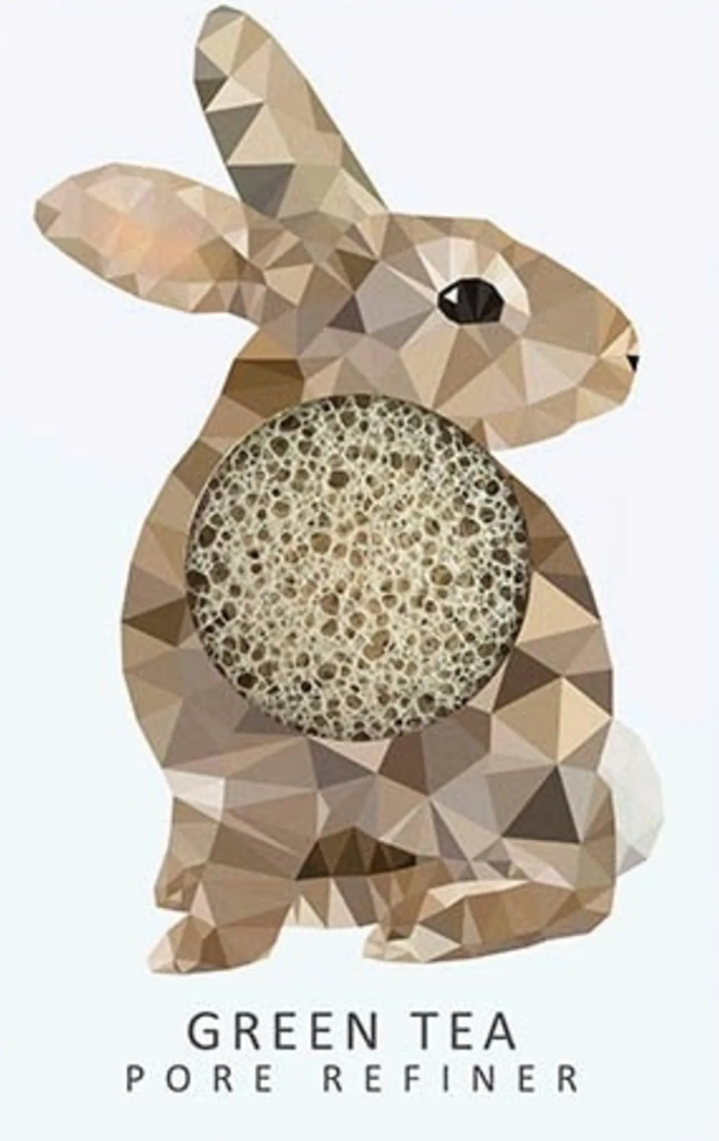 Konjac Mini Pore Refiner Woodland Rabbit with Green Tea