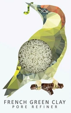 Konjac Mini Pore Refiner Woodland Woodpecker with Green Clay