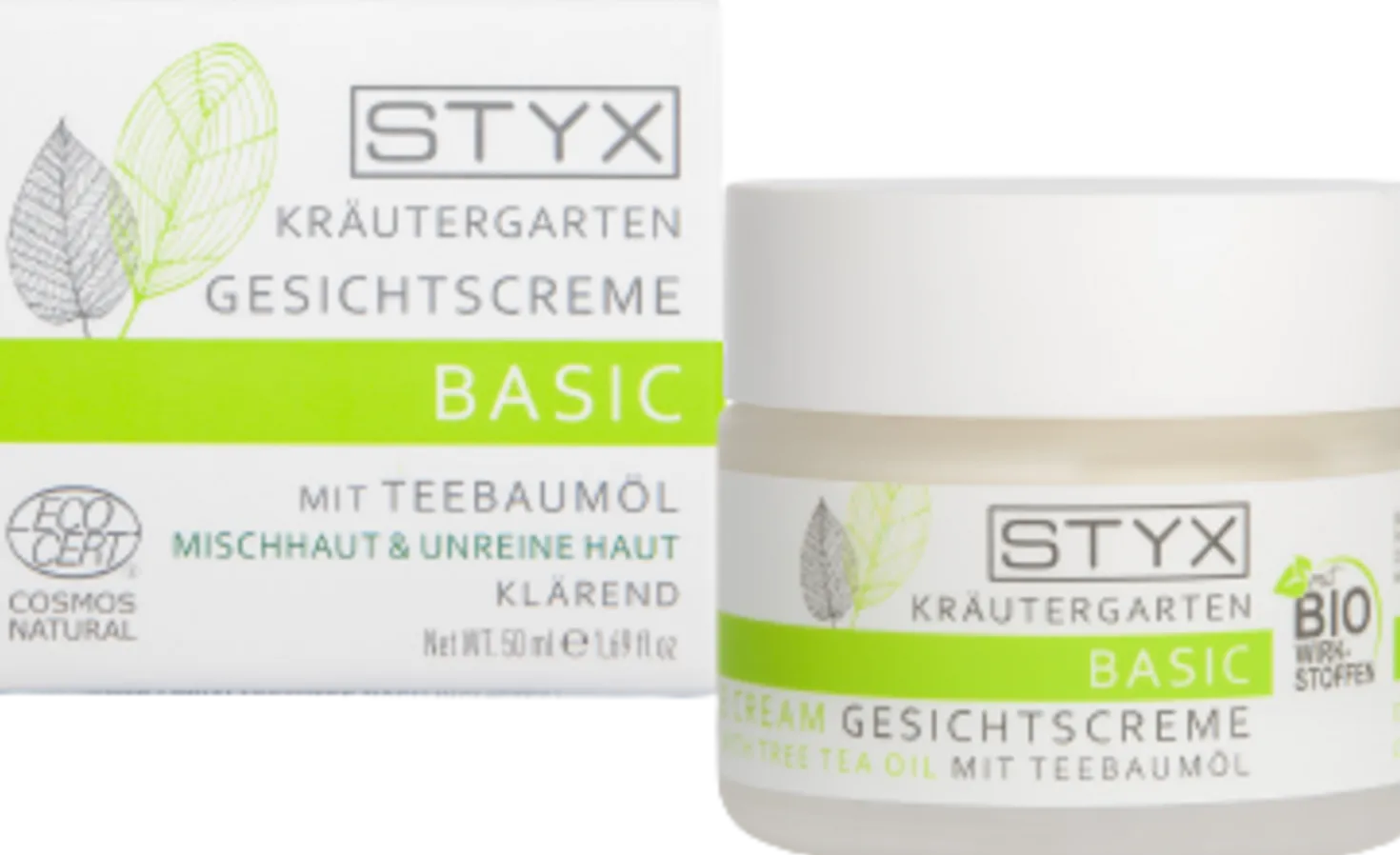 Kräutergarten Crema Viso con Olio di Tea Tree, 50 ml