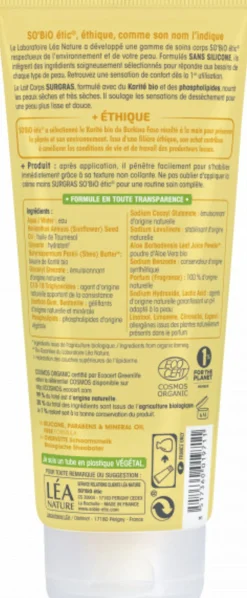 Latte Corpo Idratante al Burro di Karité Bio, 200 ml