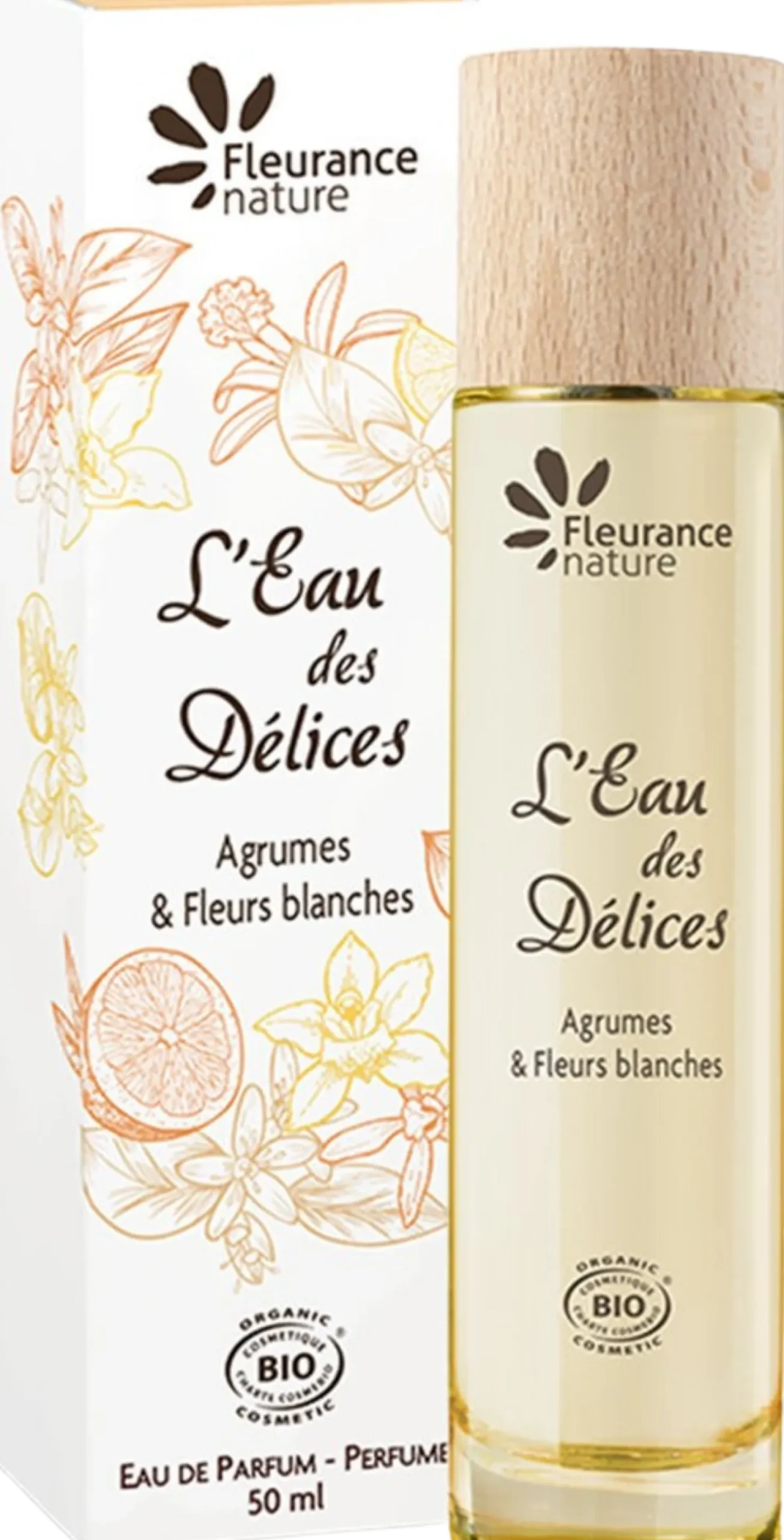 L'Eau des Délices Parfum Citrus Fruits & White Flowers, 50 ml