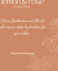Lemon & Rose Biorganic Body Lotion, 200 ml