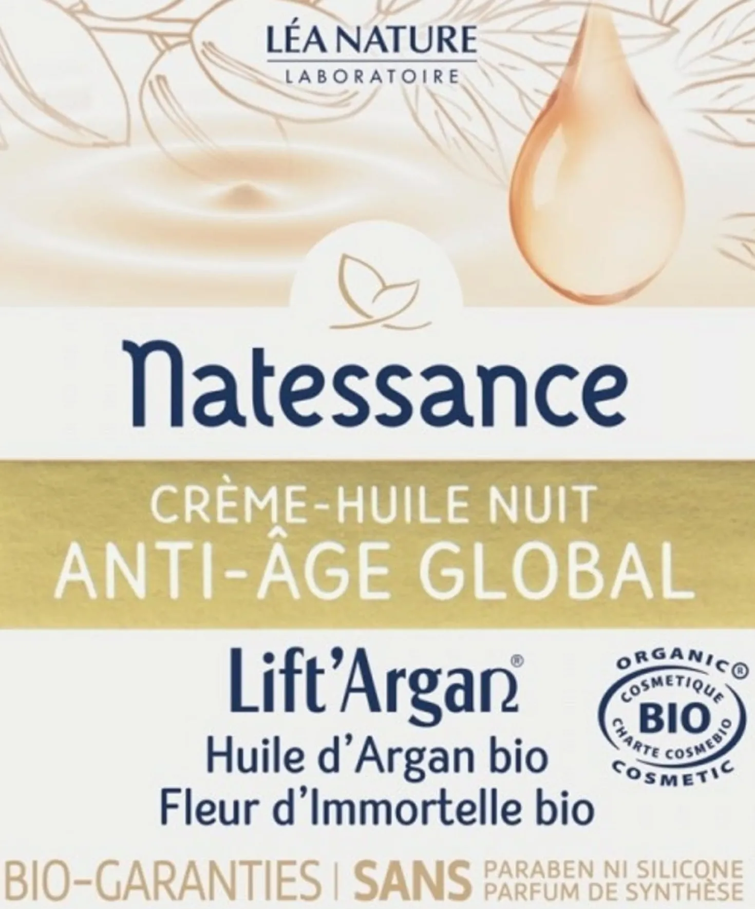 Lift'Argan Crema-Olio Notte Antietà, 50 ml