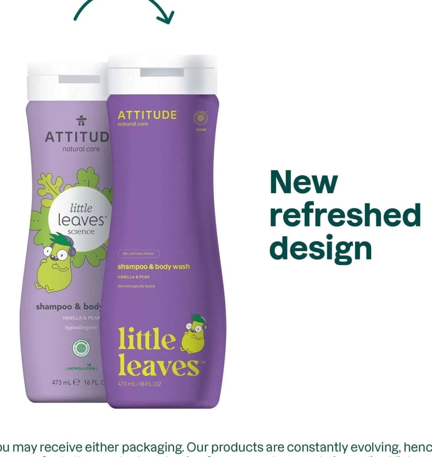 little leaves Shampoo & Body Wash Vanilla & Pear, 473 ml