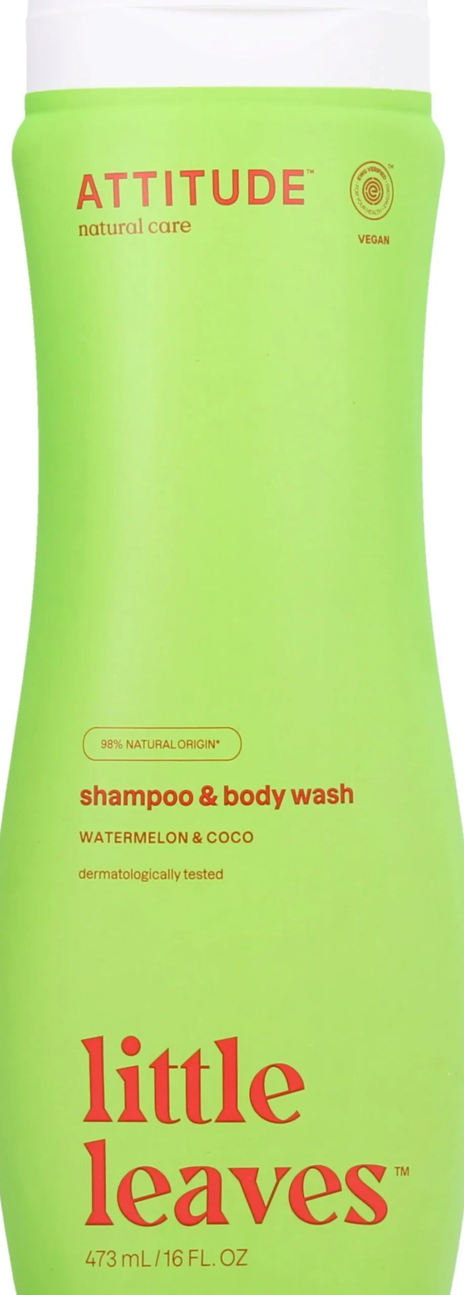little leaves Shampoo & Body Wash Watermelon & Coco, 473 ml