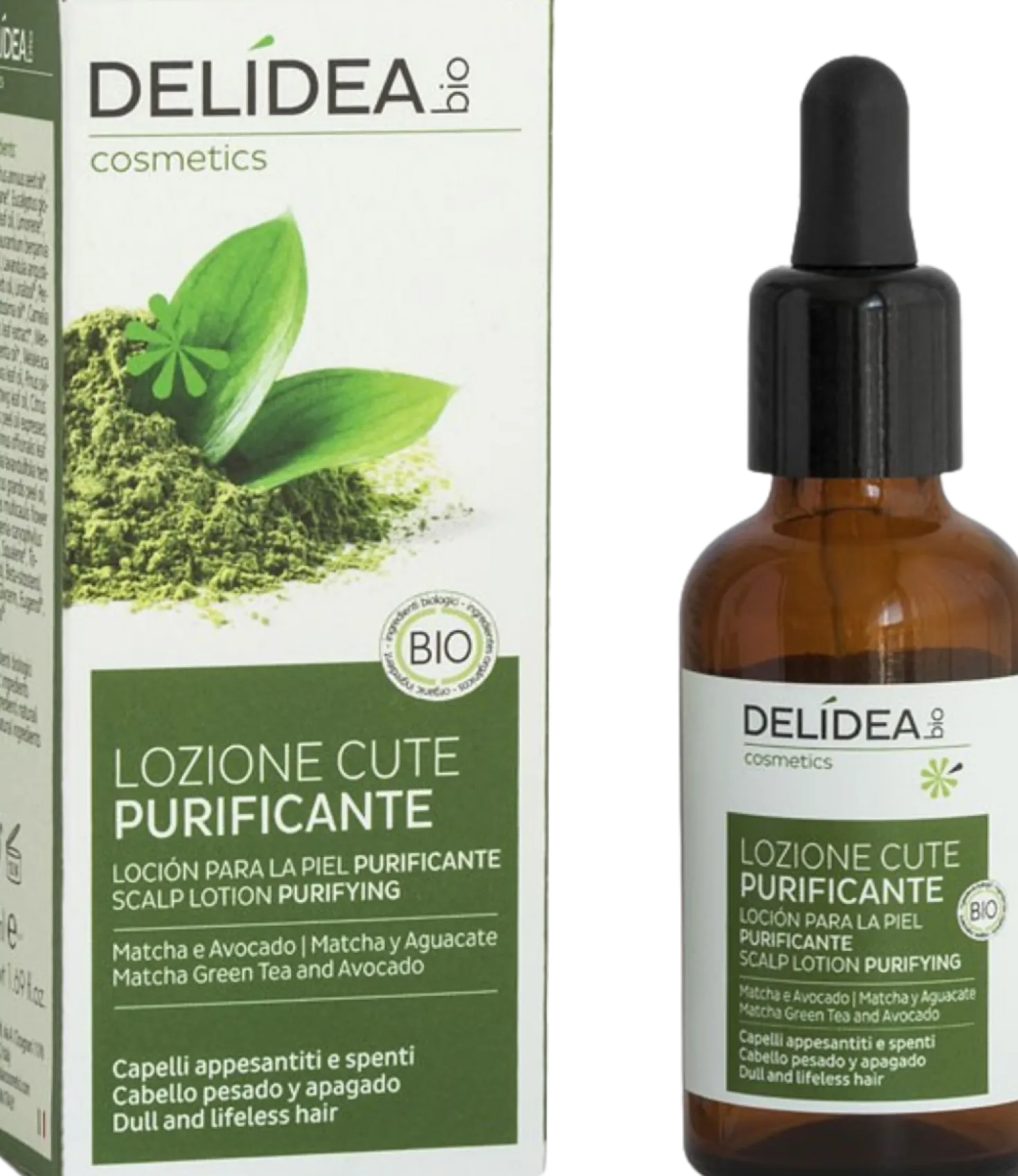 Lozione Cute Purificante Matcha & Avocado, 50 ml