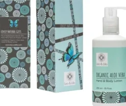 Lozione Mani e Corpo all'Aloe Vera Bio in Confezione Regalo, 295 ml