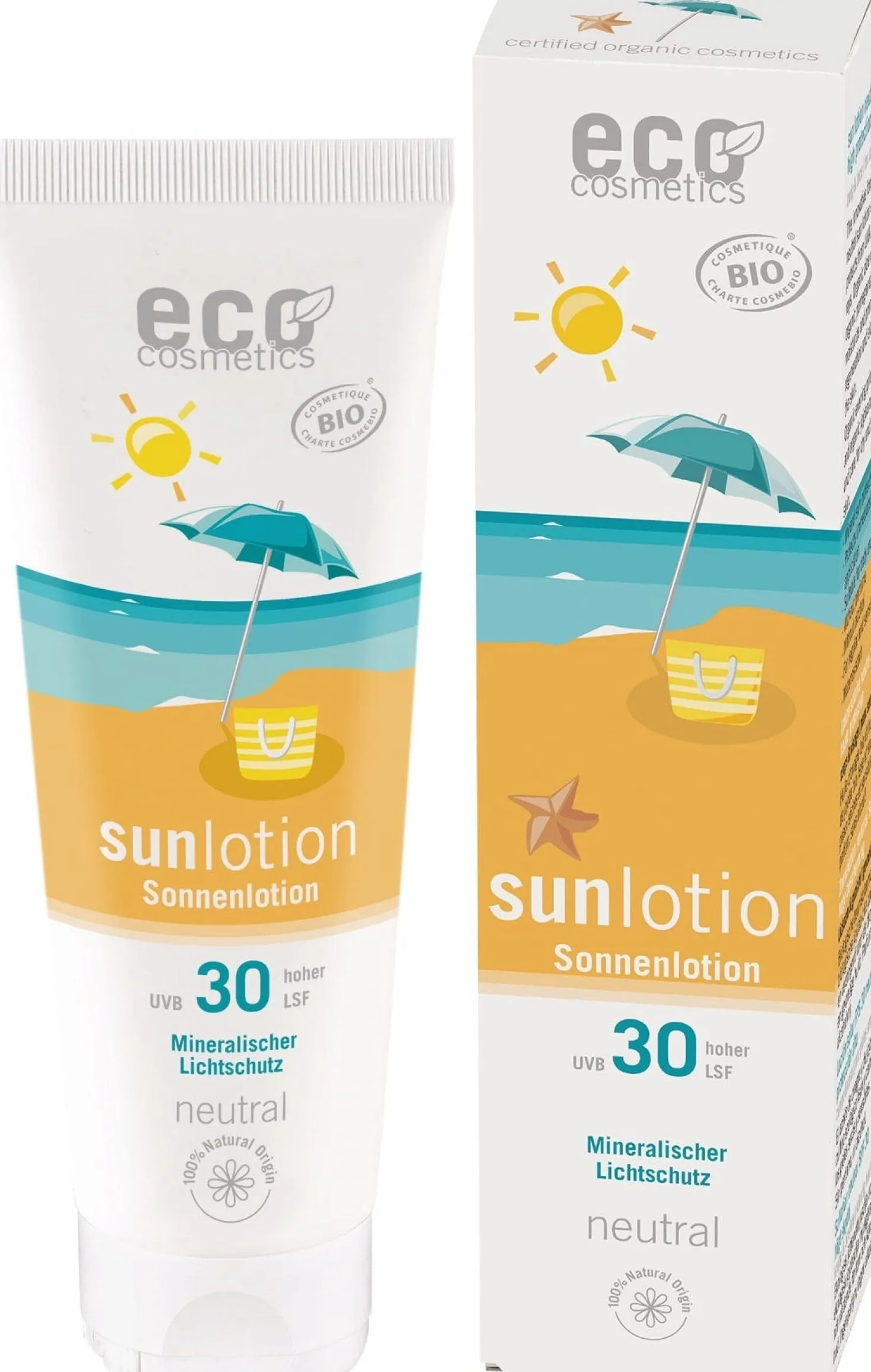 Lozione Solare Neutra senza Profumo SPF 30, 125 ml