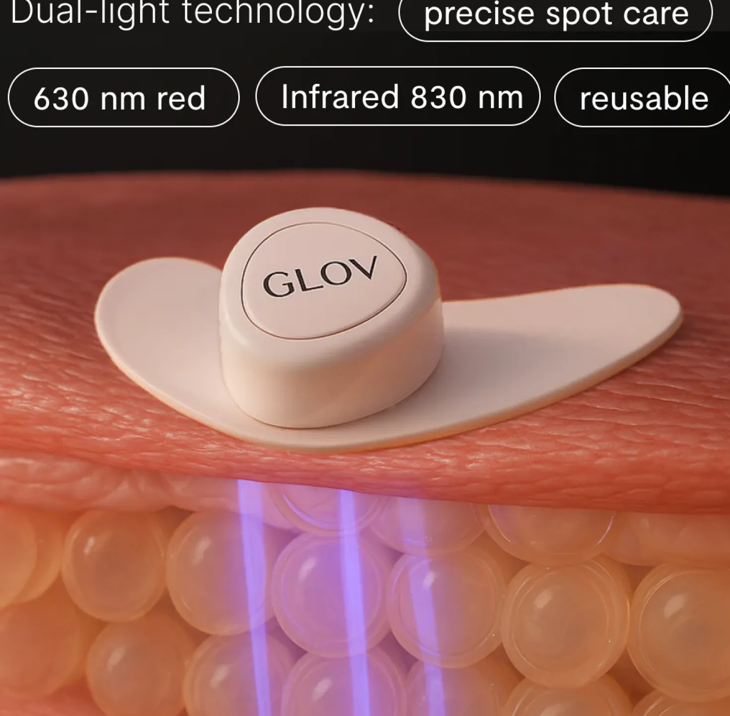 LunaEye LED Therapy Patches for Bright & Rejuvenated Eyes con Stazione di Ricarica