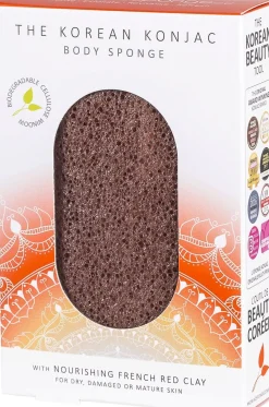 Mandala Konjac Body Sponge Red Clay