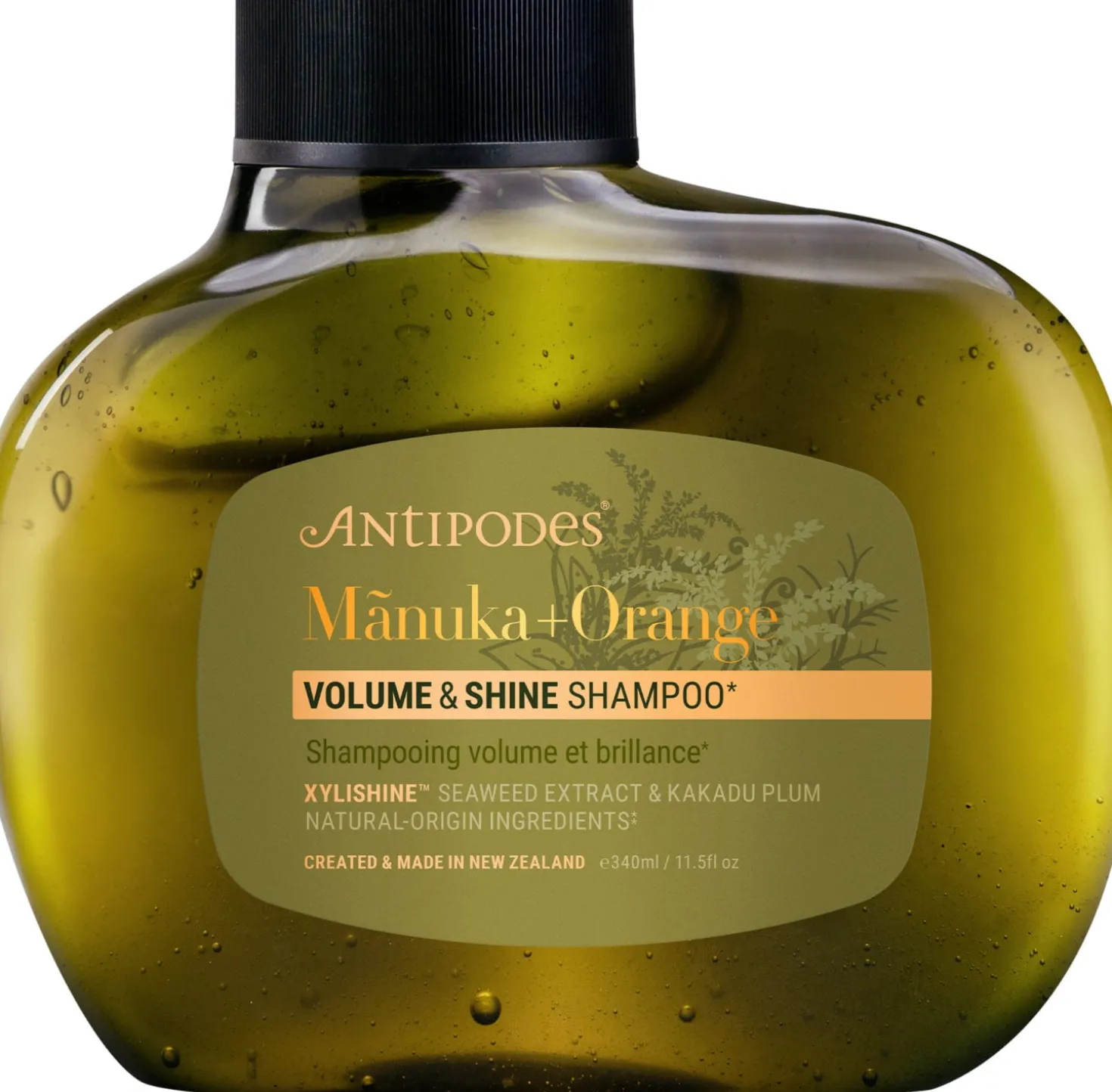 Manuka + Orange Volume & Shine Shampoo, 340 ml