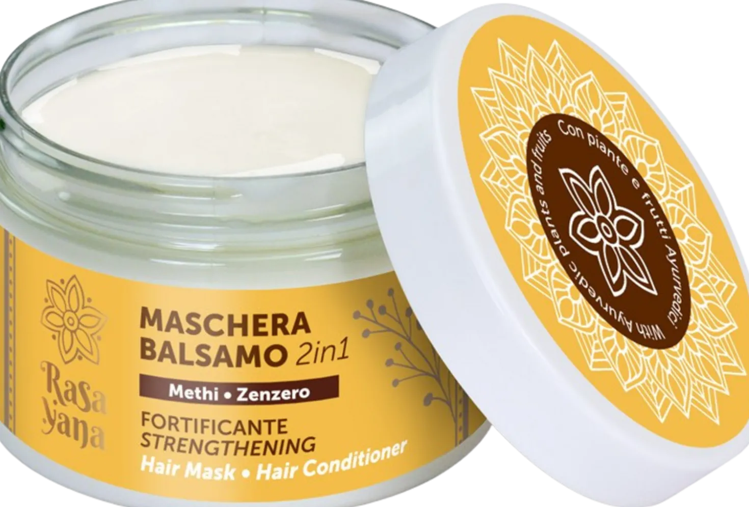 Maschera Balsamo Fortificante 2in1 Methi Zenzero, 150 ml