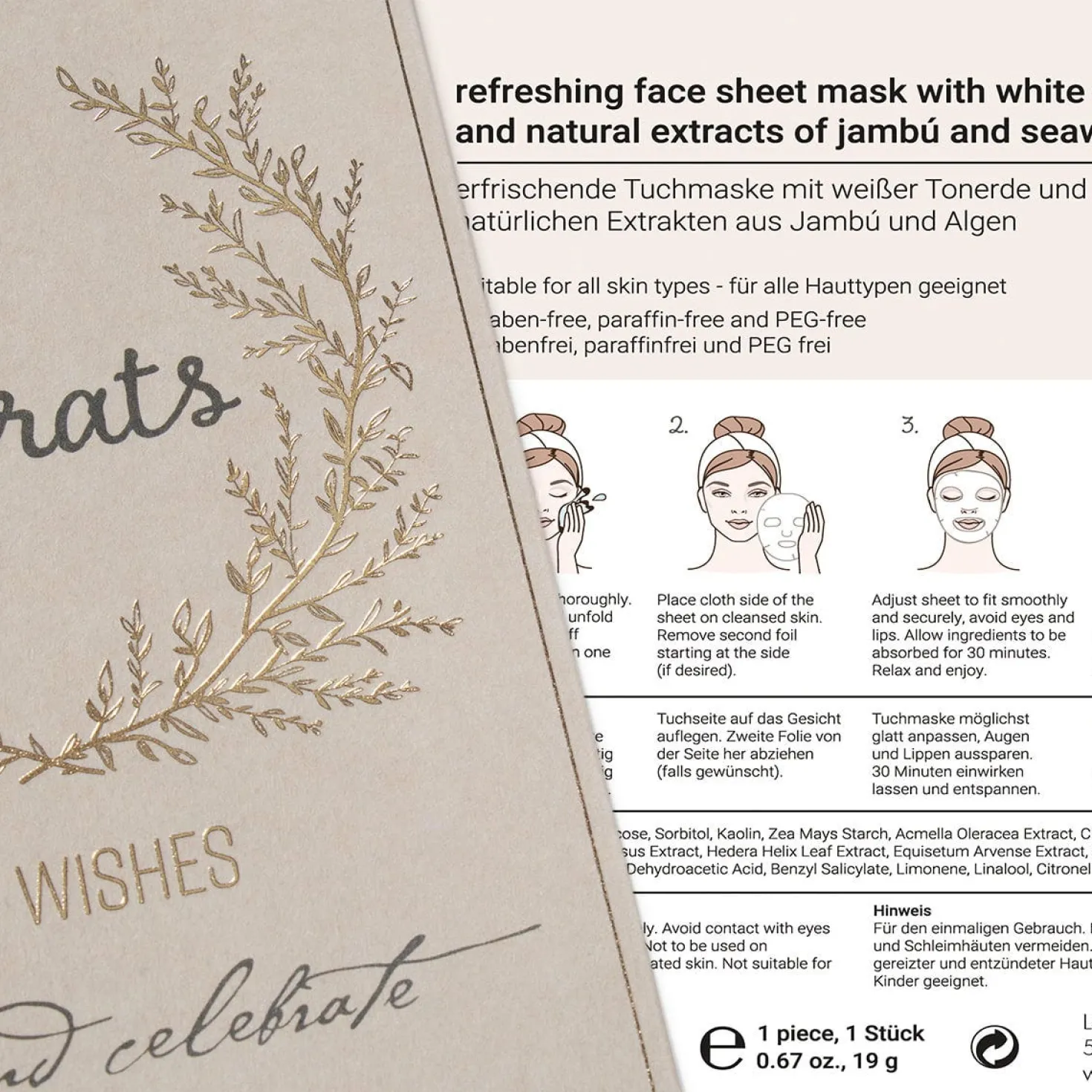 Maschera di Tessuto Rinfrescante, Congrats