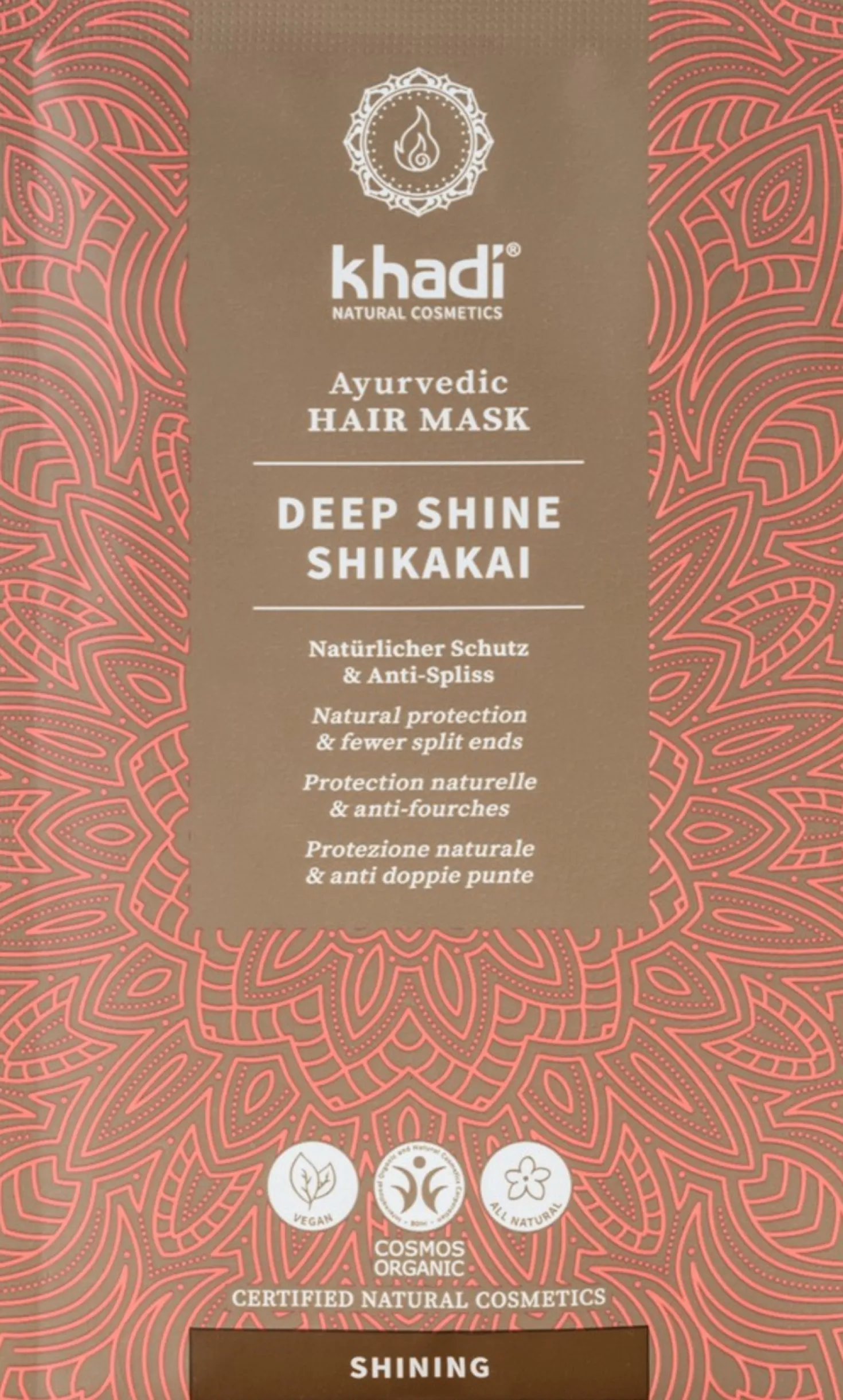 Maschera per Capelli Ayurvedica Illuminante allo Shikakai, 50 g