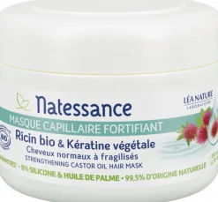 Maschera per Capelli Rinforzante con Ricino e Cheratina, 200 ml