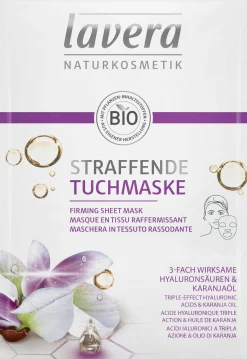 Maschera Rassodante in Tessuto con Acido Ialuronico e Olio di Karanja