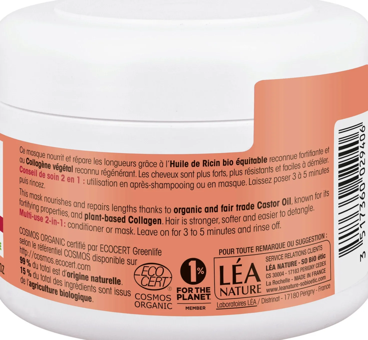 Maschera Riparatrice per Capelli, 200 ml