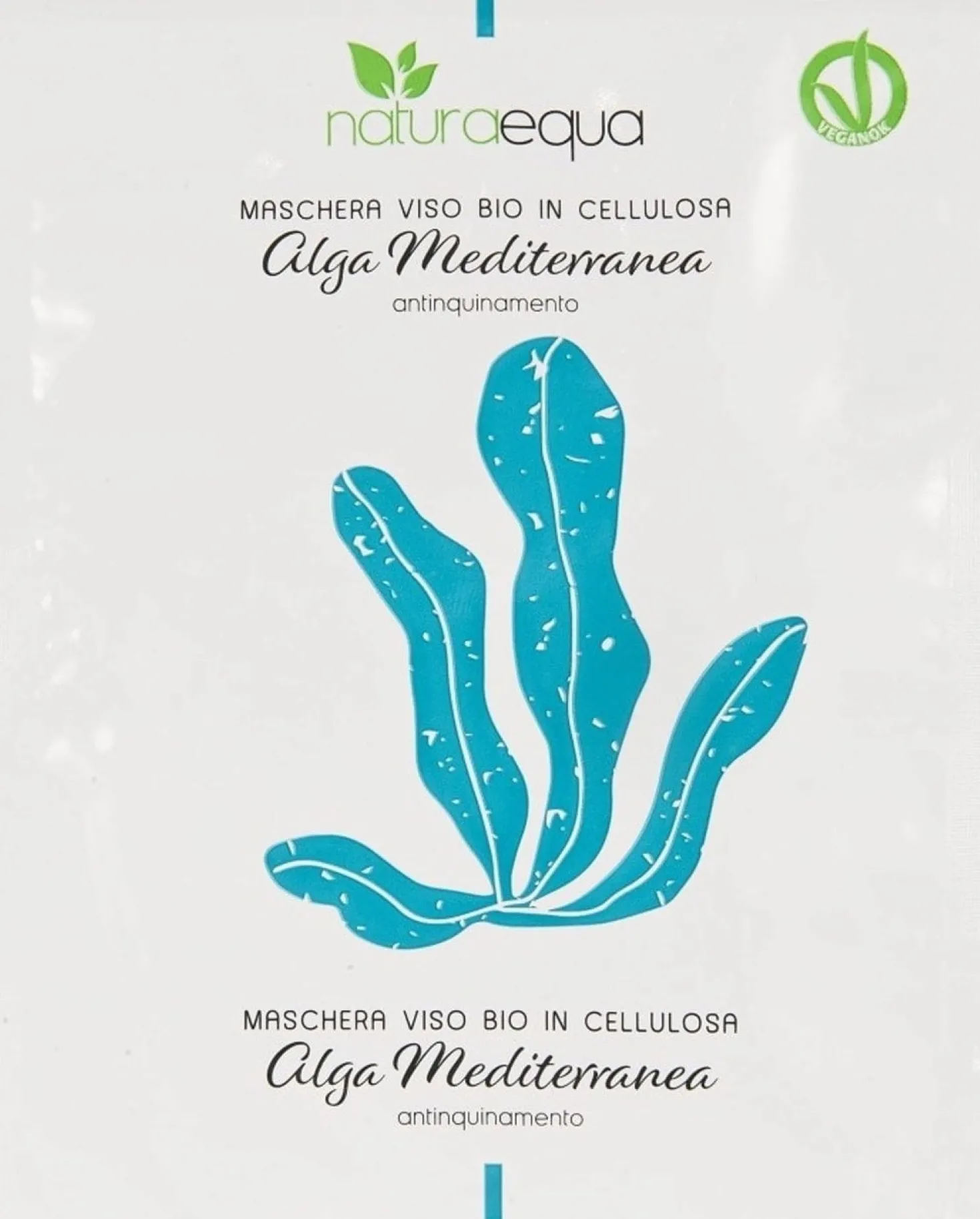 Maschera Viso in Cellulosa Alga Mediterranea Antinquinamento, 12 ml