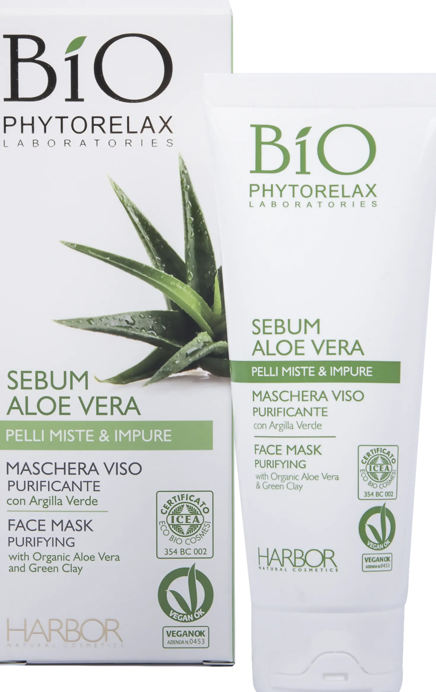 Maschera Viso Purificante - Sebum Aloe Vera, 75 ml