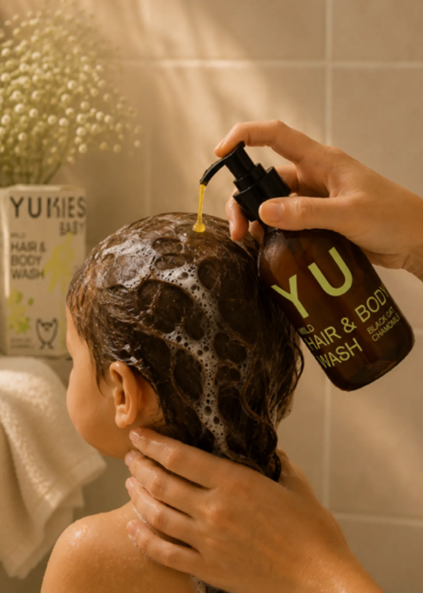 Mild Hair & Body Wash Black Oat Chamomile, 150 ml