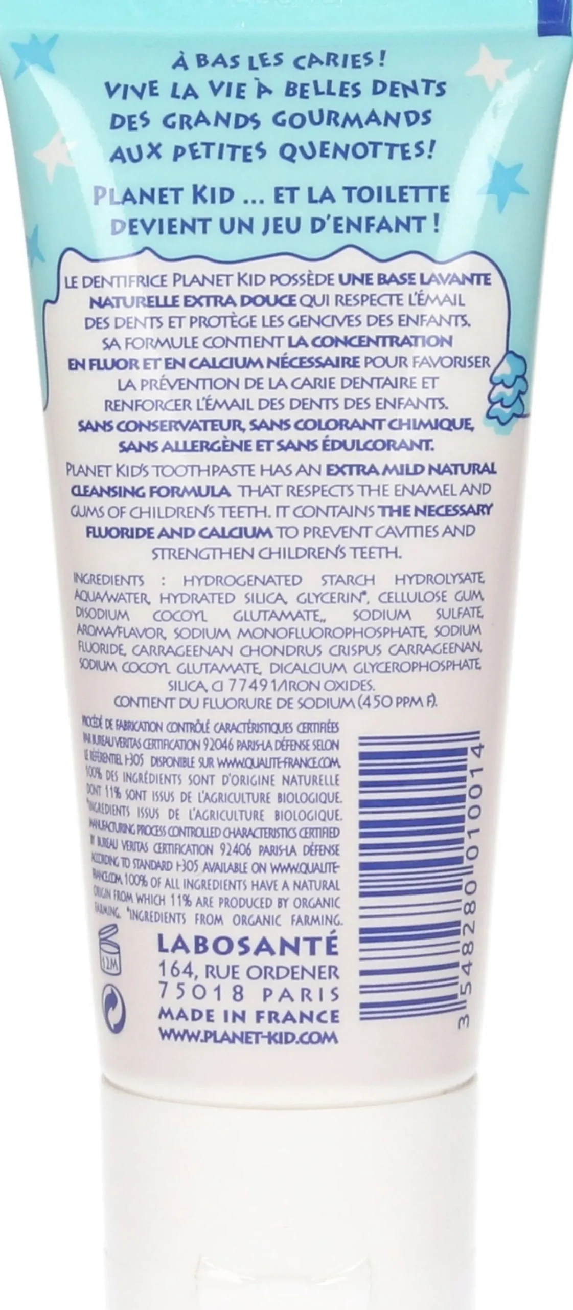 Mild Toothpaste with Fluoride & Calcium, 50 ml