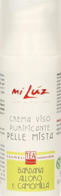 Mi lùz Crema Viso Purificante Pelle Mista, 50 ml