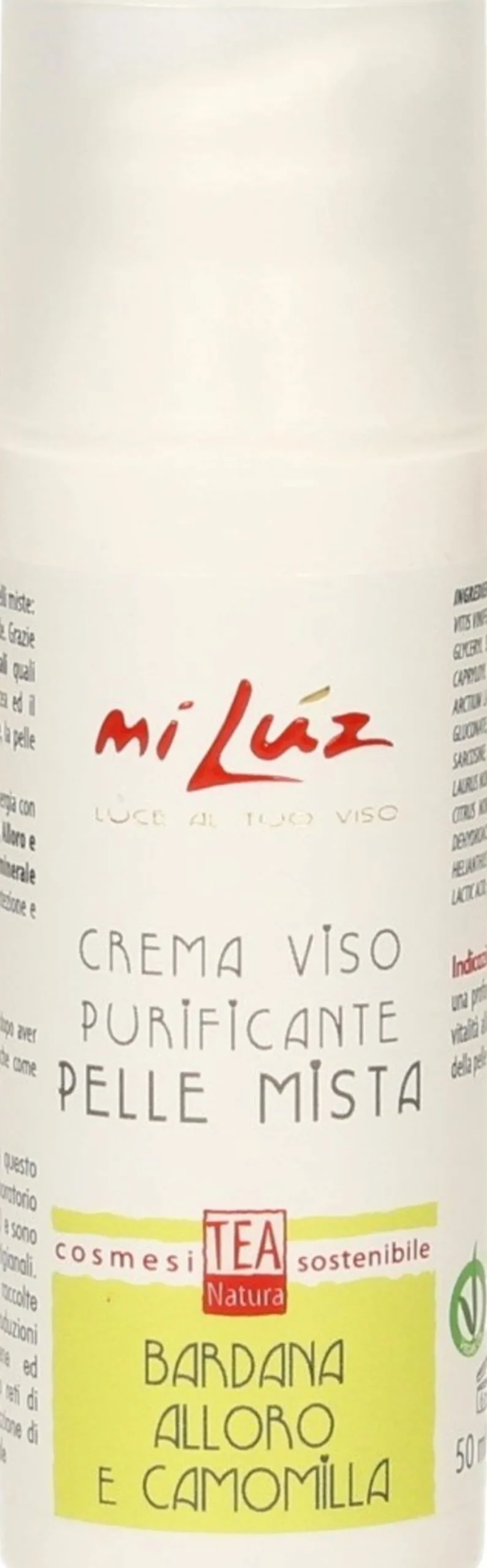 Mi lùz Crema Viso Purificante Pelle Mista, 50 ml