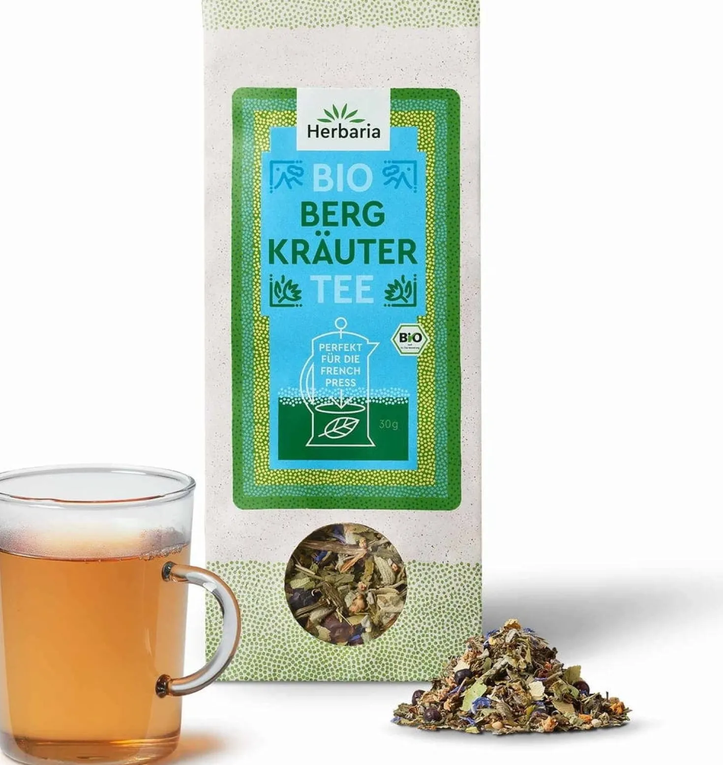 Miscela Bio per French Press - Erbe di Montagna, 30 g