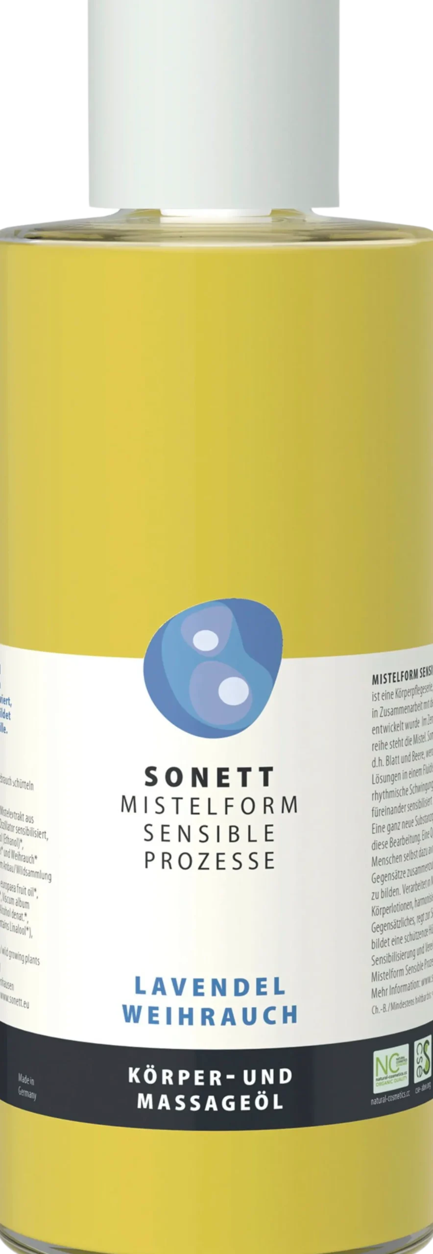 MISTELFORM SENSIBLE PROZESSE Olio per Massaggi e per il Corpo, 485ml incenso e lavanda