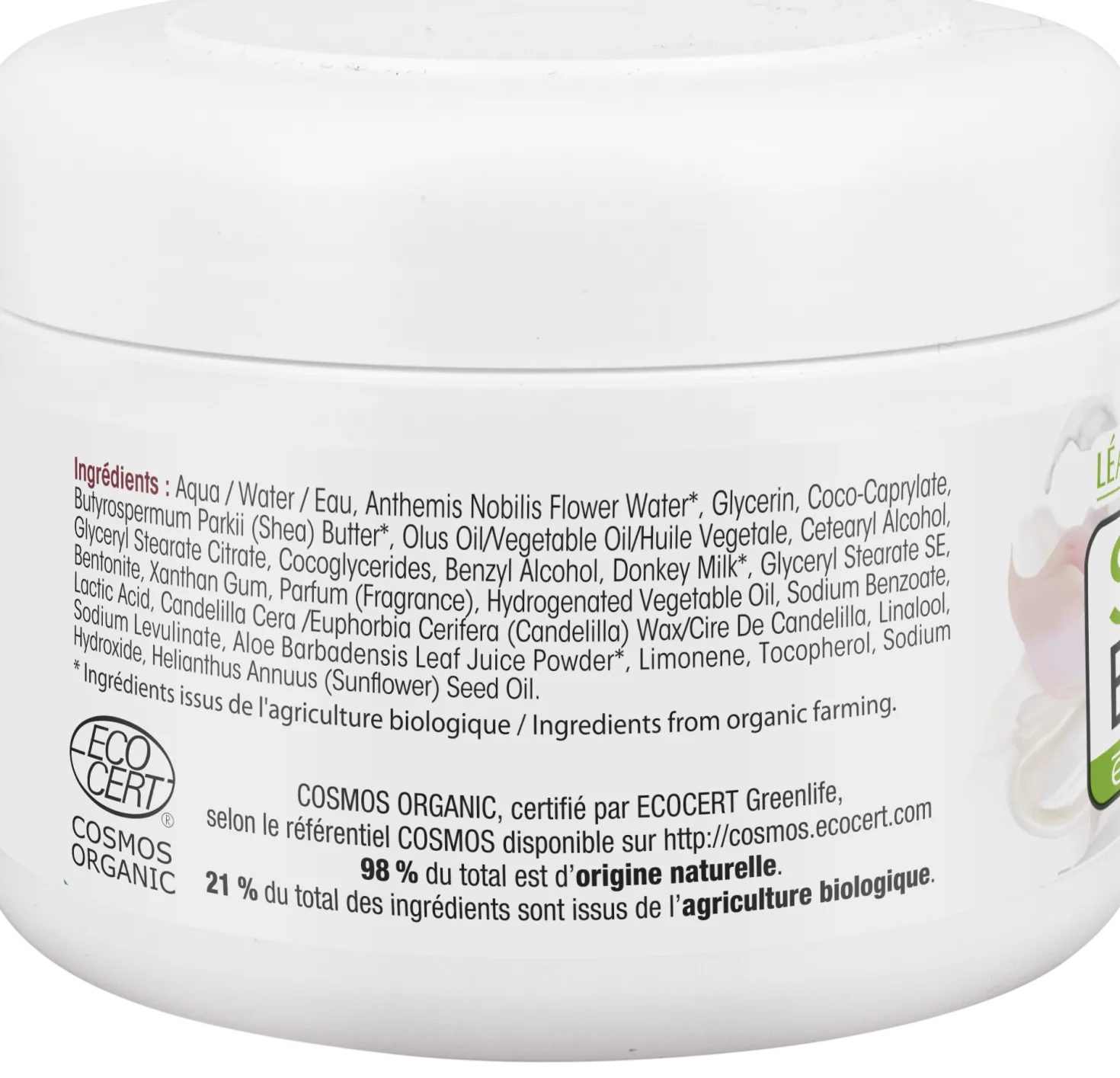 Mon Lait d'Ânesse - Crema Corpo Nutriente al Latte d'Asina, 200 ml