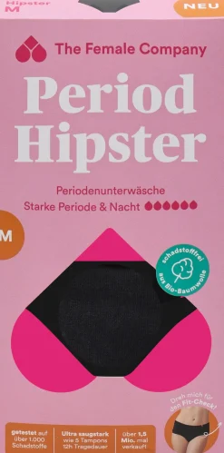 Mutande Mestruali - Hipster Cotton Black, S