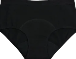 Mutandine Mestruali Nere - Flusso Leggero, XS Black