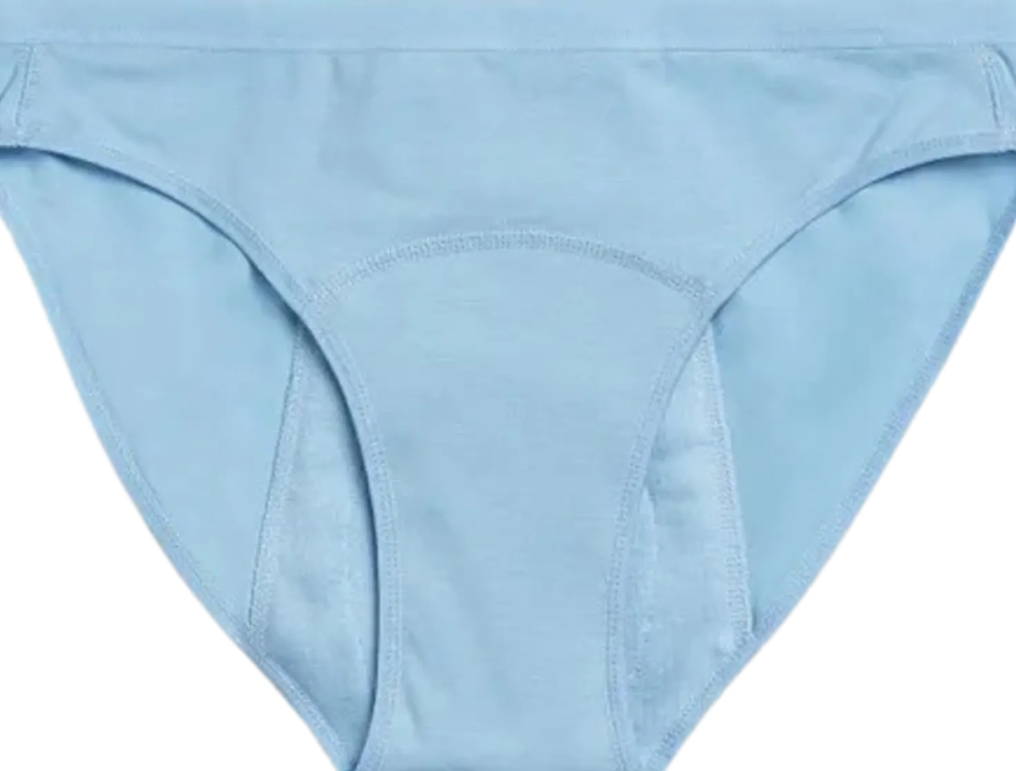 Mutandine Mestruali Teen Bikini Azzurre - Flusso Abbondante, XS