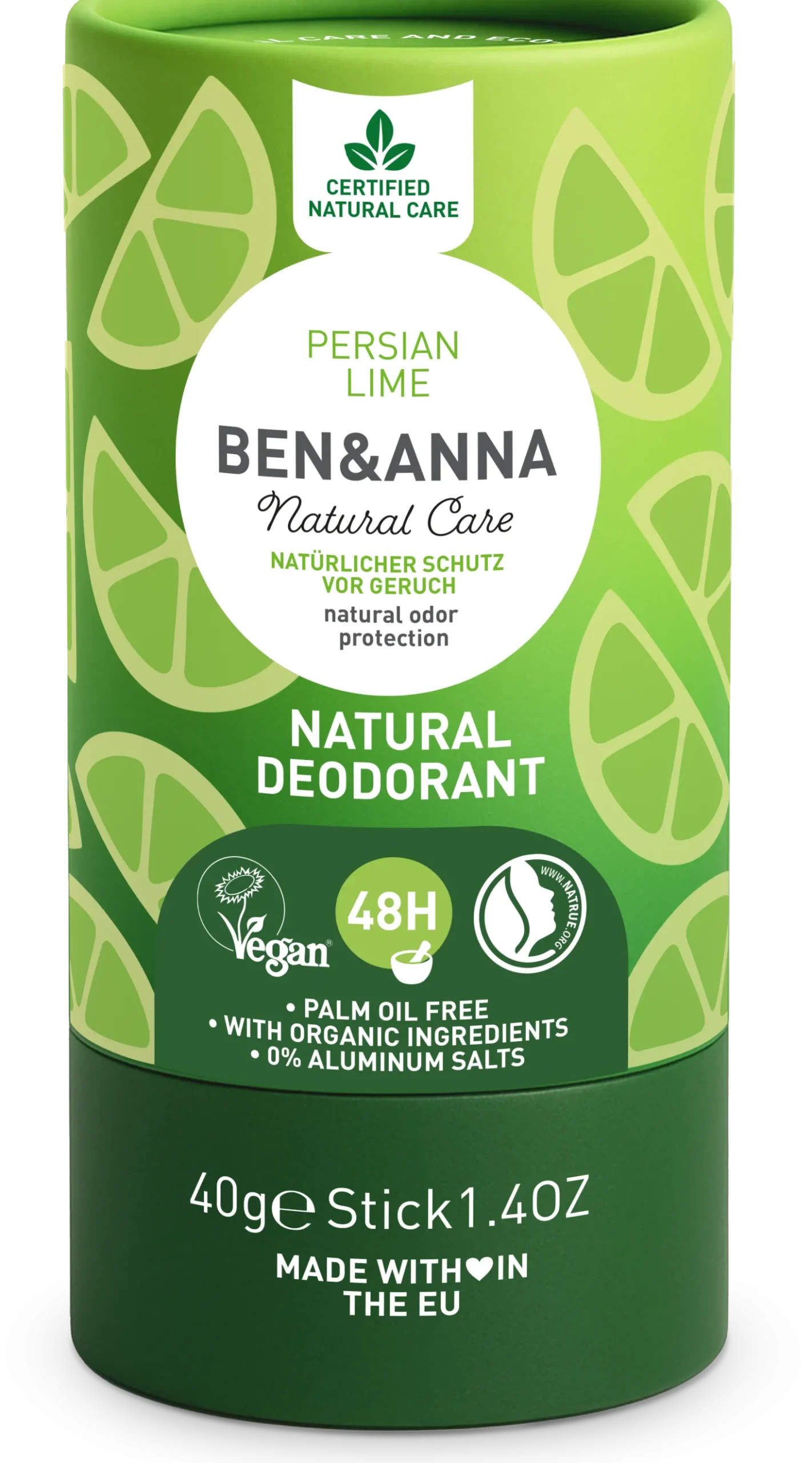 Natural Deo Papertube, Persian Lime (40 g)