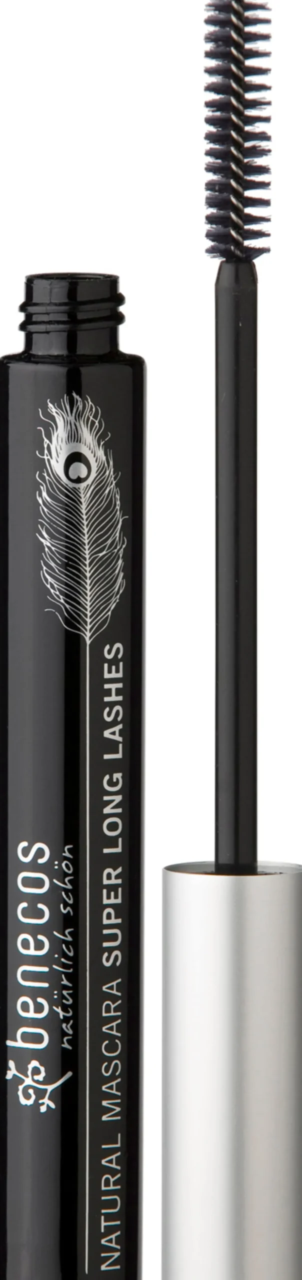 Natural Mascara Super Long Lashes, Carbon black (8 ml)