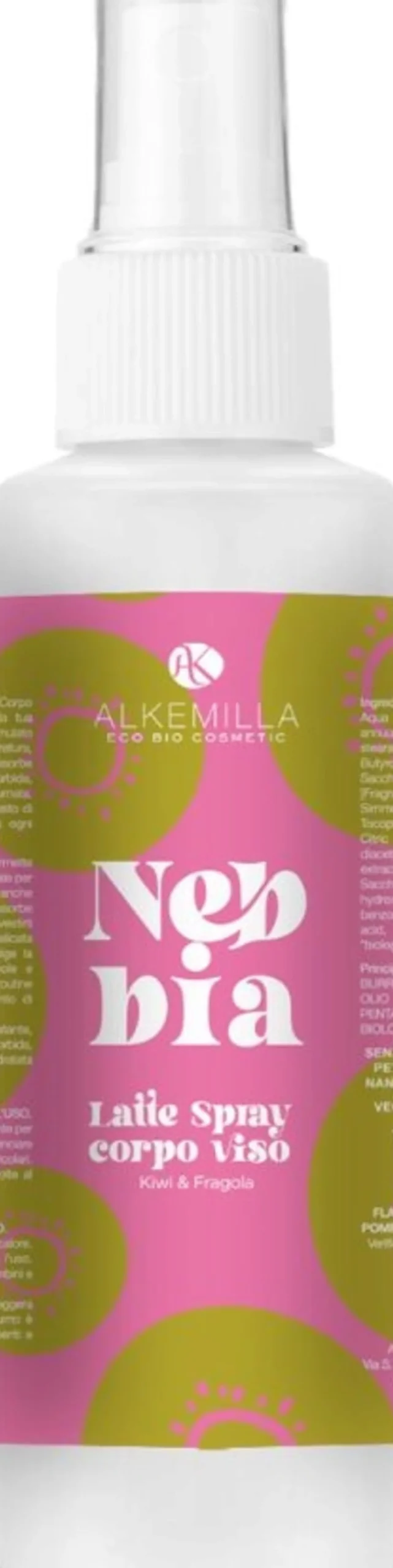 Nebbia Latte Spray Corpo e Viso, Kiwi e Fragola, 150 ml