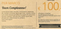 Nice Birthday! - Buono Regalo Stampato su Carta Riciclata, Buono "Nice Birthday"