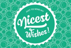"Nicest Wishes!" Bigliettino Personale, Nice Wishes!