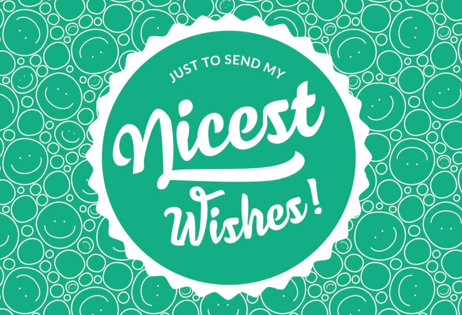 "Nicest Wishes!" Bigliettino Personale, Nice Wishes!