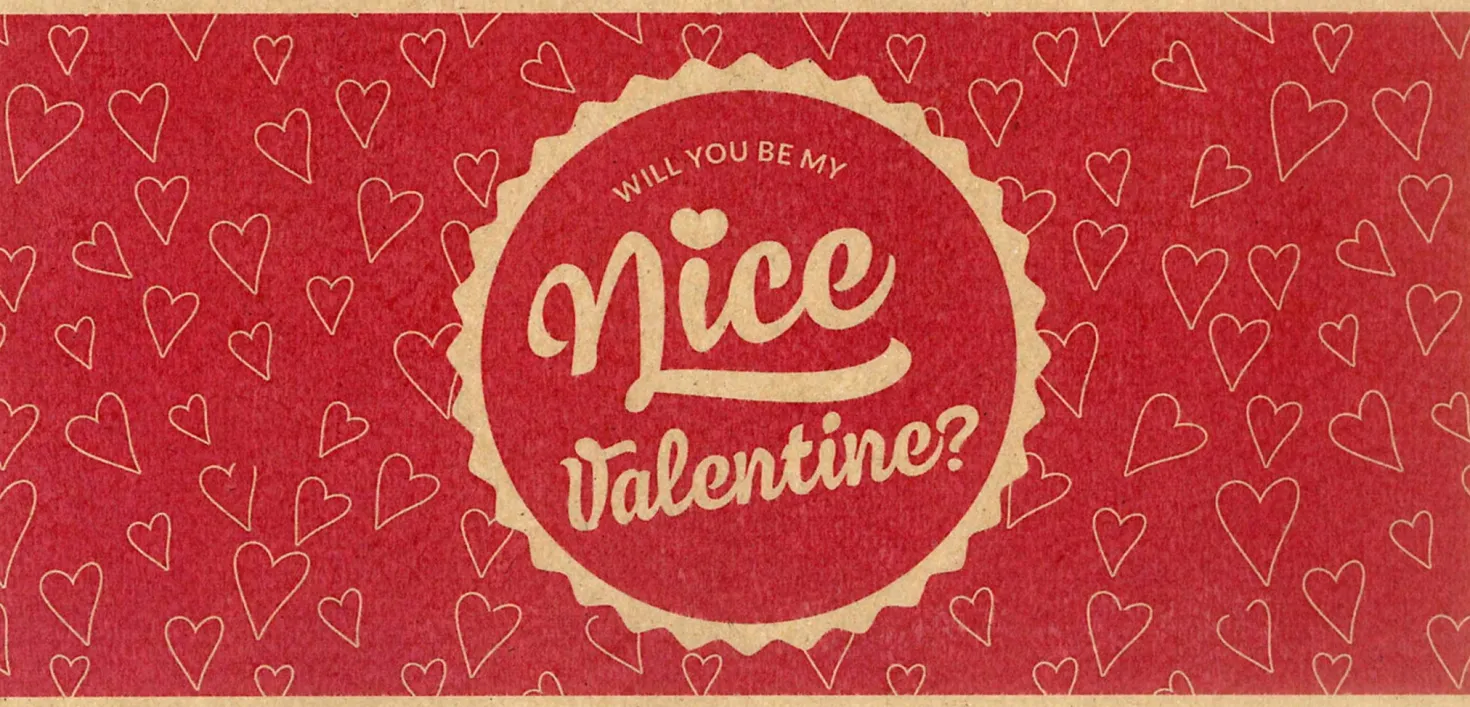 Nice Valentine! - Buono Regalo Stampato su Carta Riciclata, Buono Nice Valentine!