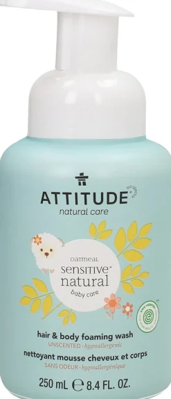 Oatmeal Sensitive Baby Hair & Body Foaming Wash, 250 ml