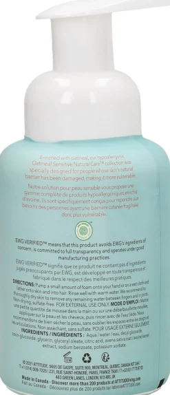 Oatmeal Sensitive Baby Hair & Body Foaming Wash, 250 ml