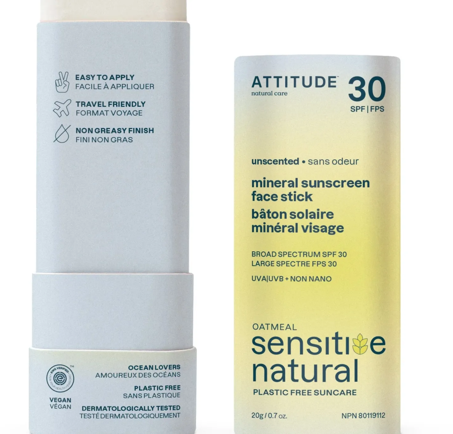 Oatmeal Sensitive Sunscreen Face Stick SPF 30, 20 g