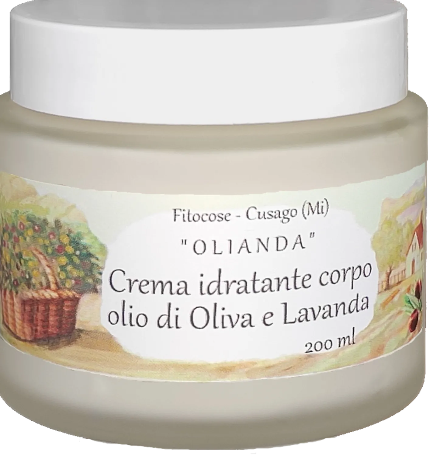 OLIANDA Crema Idratante Corpo Olivo e Lavanda, 200 ml