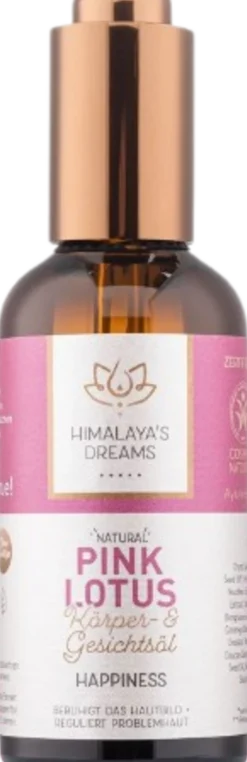 Olio Ayurvedico Viso e Corpo Pink Lotus HAPPINESS , 100 ml