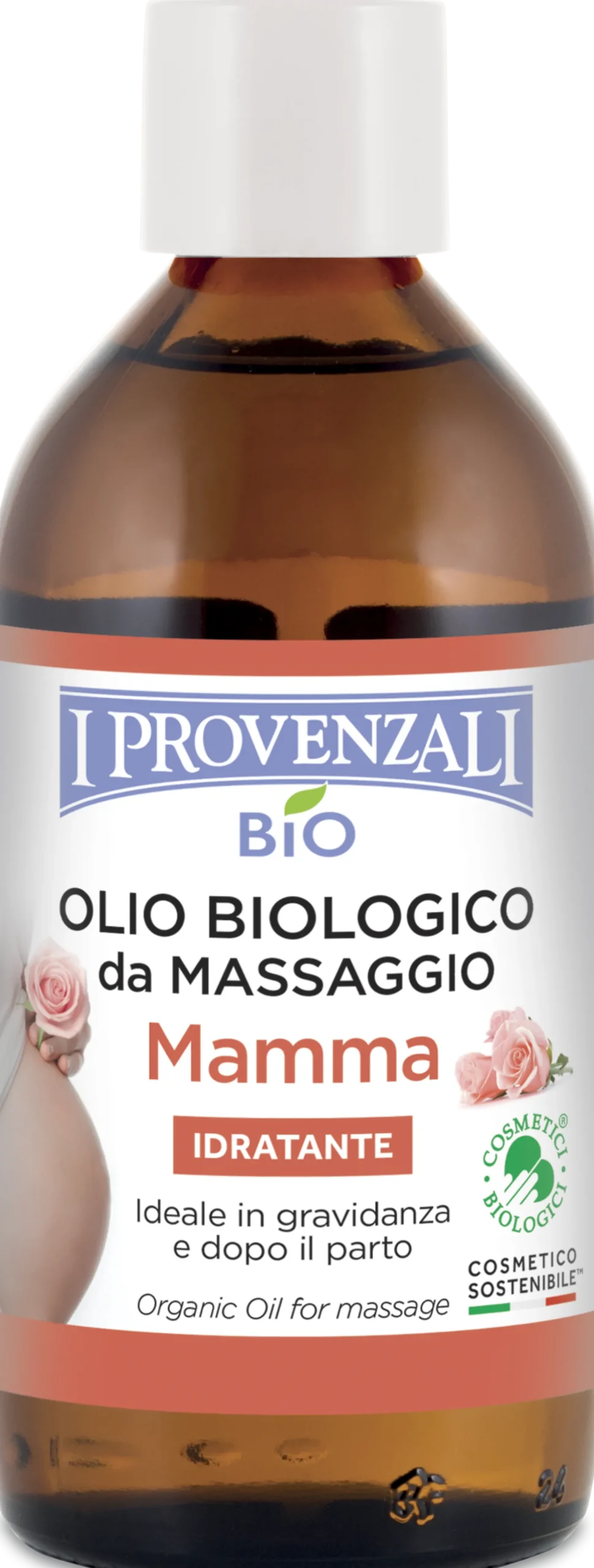 Olio Biologico da Massaggio Mamma, 200 ml