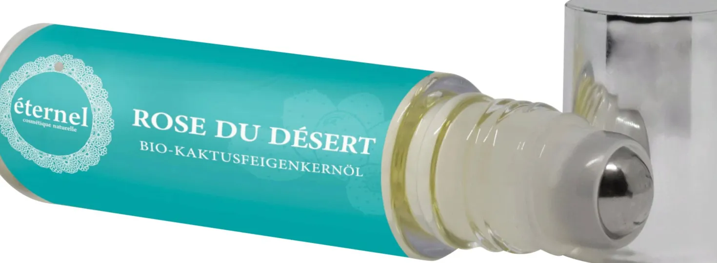 Olio di Semi di Fico d'India Roll-On "Rose du Désert", 10 ml