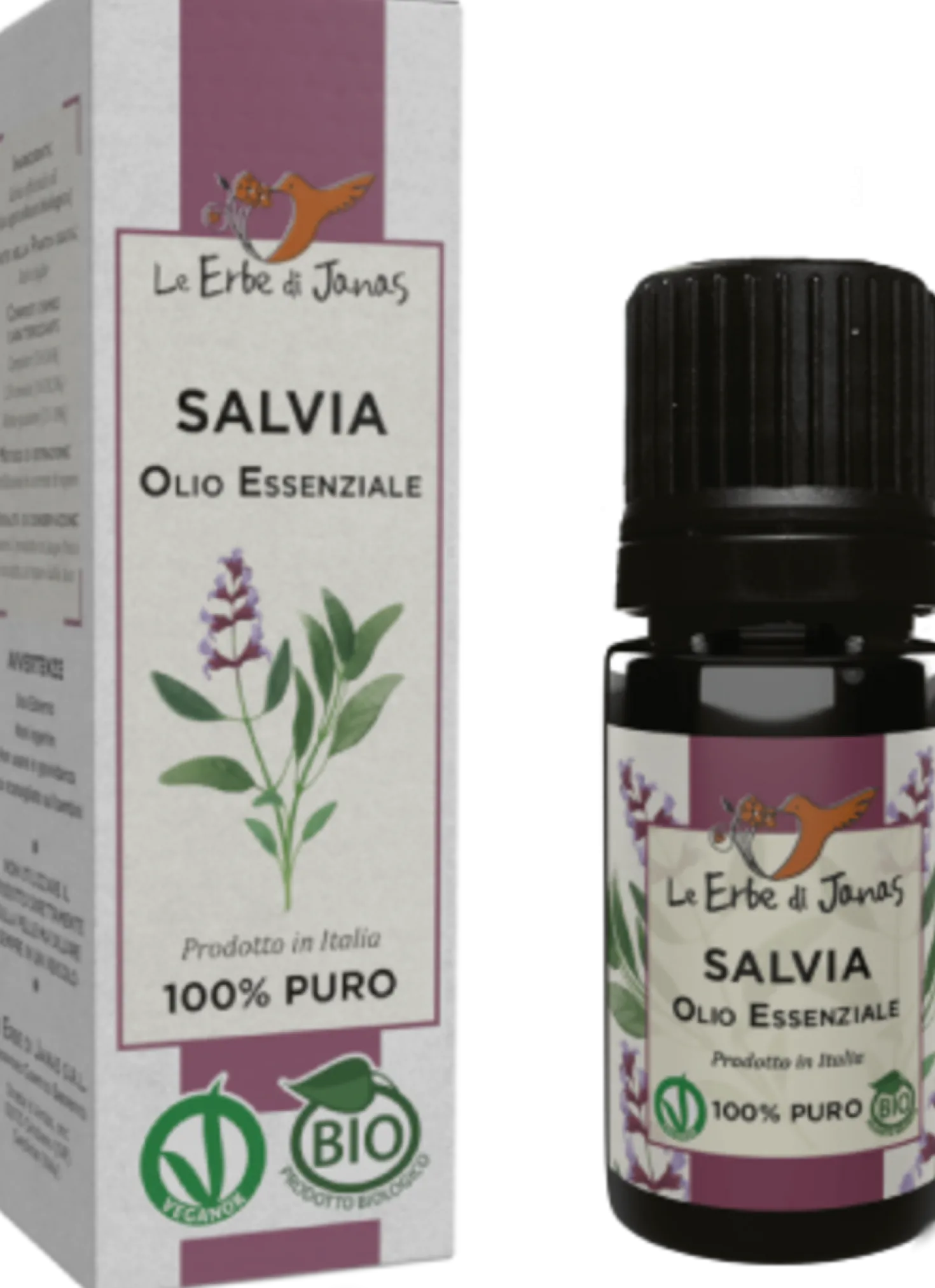 Olio Essenziale di Salvia, 5 ml
