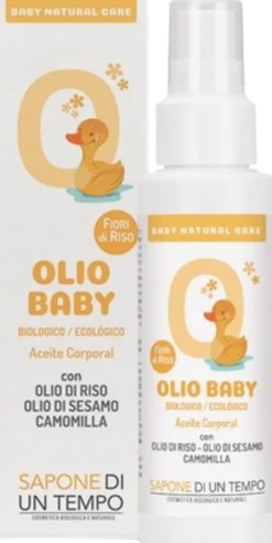 Olio Per il Corpo Baby Fiori di Riso, 100 ml