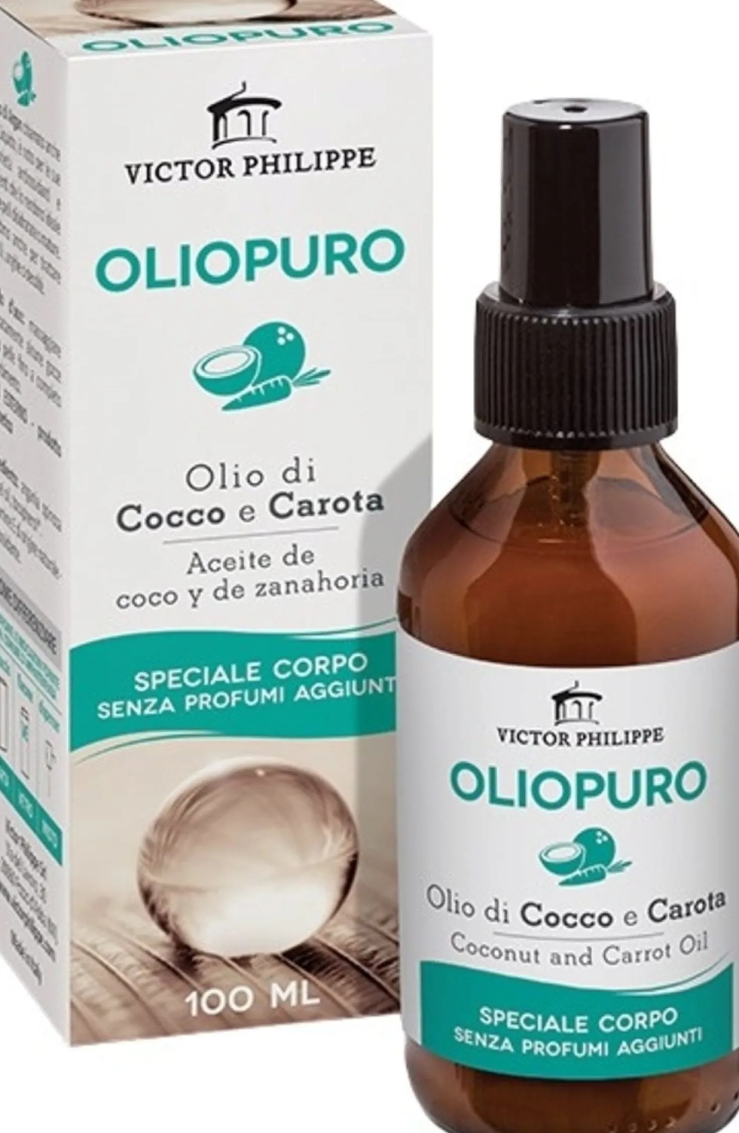 OLIOPURO - Olio di Cocco e Carota, 100 ml